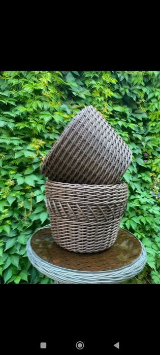 Кашпо из ротанга