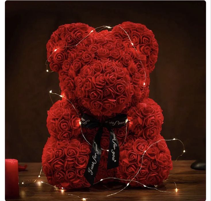 Голямо Мече от рози 40см