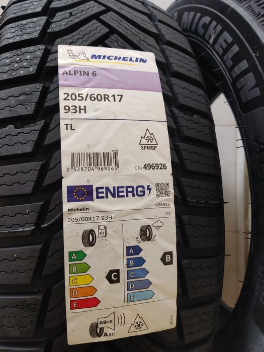 2 х Michelin 205/60 17 Alpine 6 dot2525