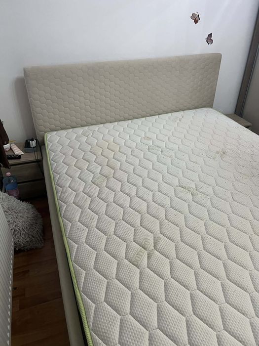 Pat cu saltea 160x200