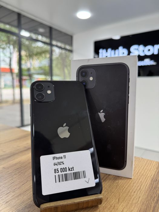 iPhone 11•64GB/82% Black  Айфон 11•64гб/82% Қара