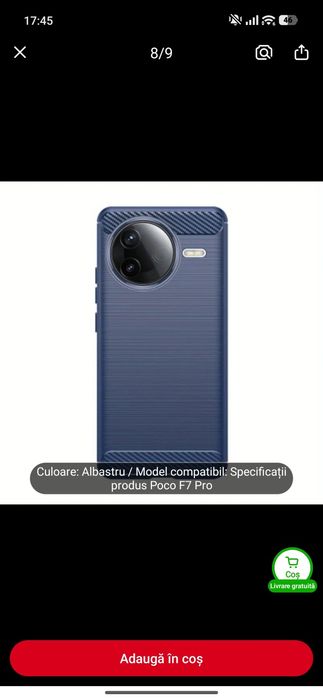 4 huse + 2 folii de sticlă display + camera Poco F7 Pro-Noi