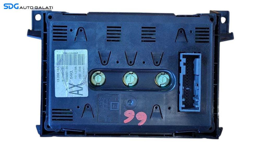 Ecran Display Afisaj Bord Opel Zafira B 2005 - 2015 Cod 13208194 317099190 [L8317]