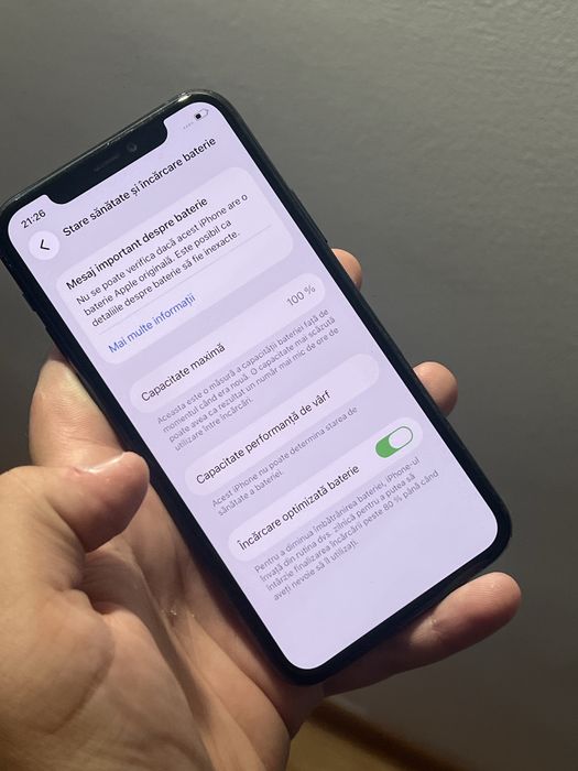 Vand iPhone 11 Pro fara face id,baterie 100%,capac fisurat,Lipsa lentila camera