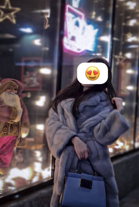 Продается голубая Норковая шуба