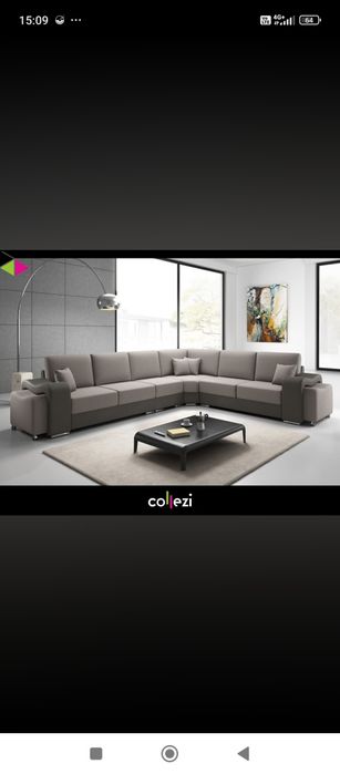 Мека мебел ъглови дивани