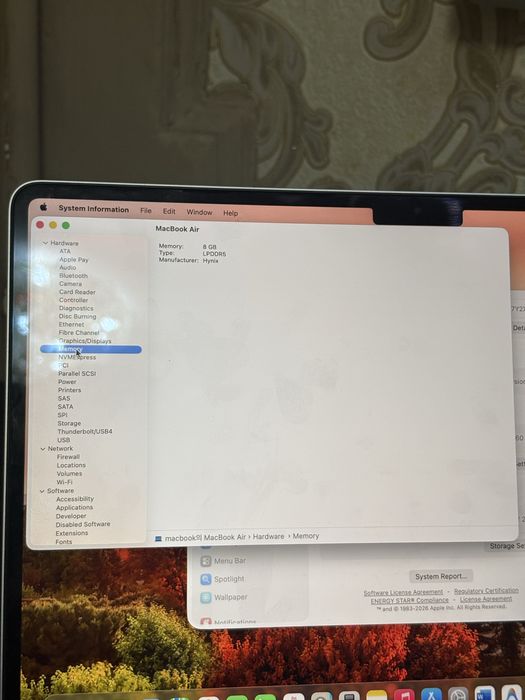 Macbook M2 Air 8/256