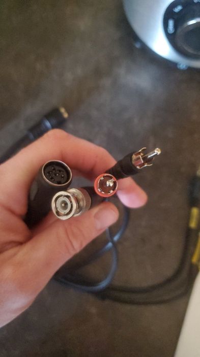 Cablu coaxial, adaptor, mufă veche