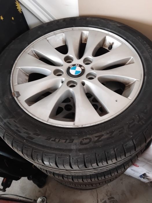 Vând jante originale BMW 205 55 r16 de seria 1/3 cu cauciucuri noi