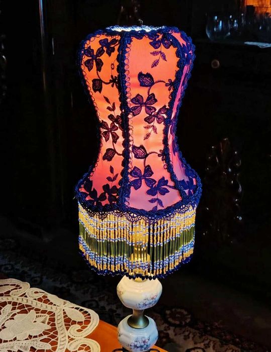 Abajur handmade in stil Victorian