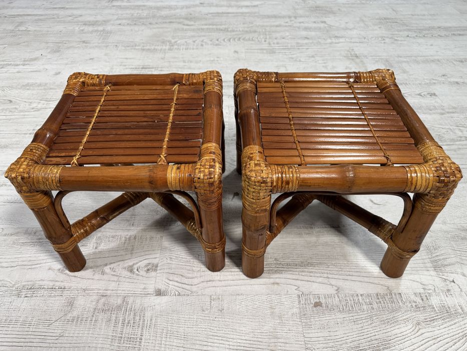 Комплект помощни бамбукови масички Д909