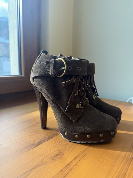 Кафяви обувки на висок ток, 37 (Collin Stuard)