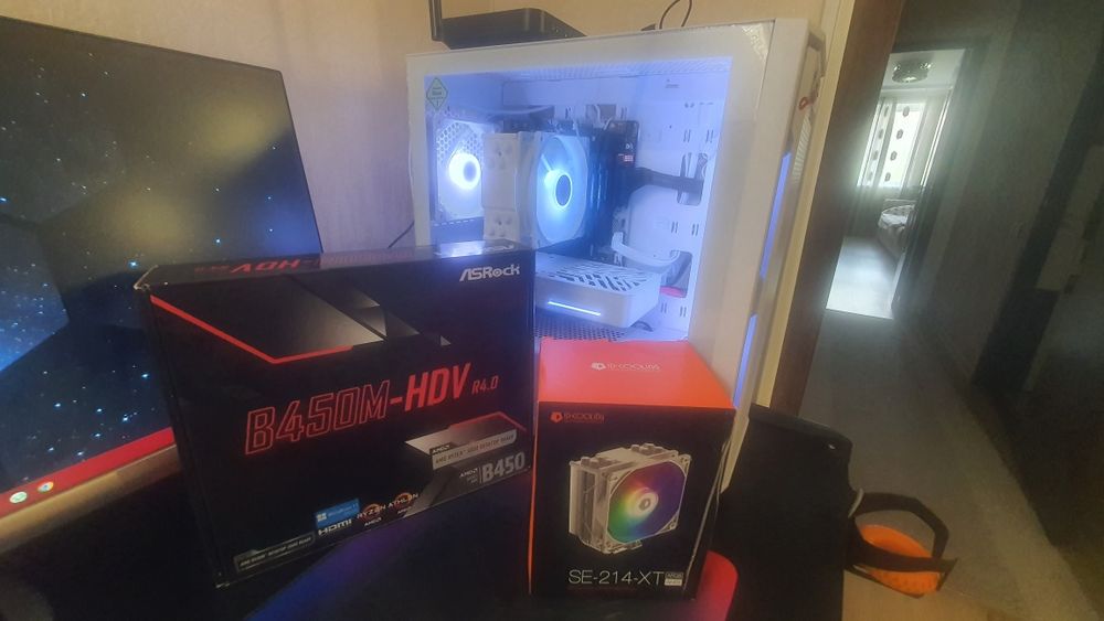 Ryzen 5 5600gt + B 450 m-hdv + кулер