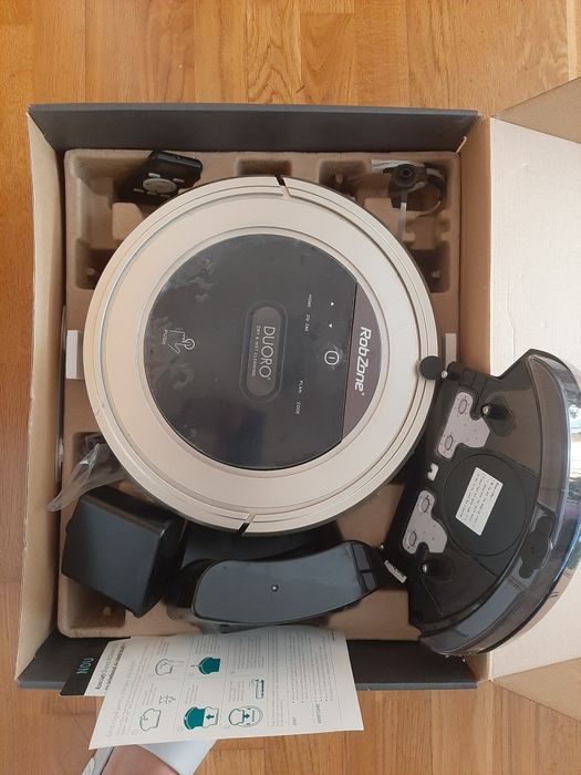 Aspirator robot + mop, ca nou – curăță singur, ideal apartament