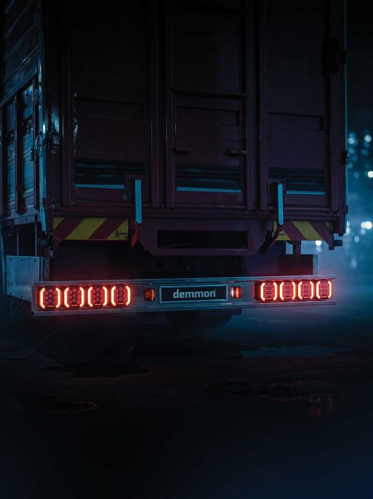 LED стоп-халоген Demmon 6" 27W E-MARK (ECE R148/R10) IP67, 9-32V - разпръсната светлина, червен стоп/габарит и динамичен мигач