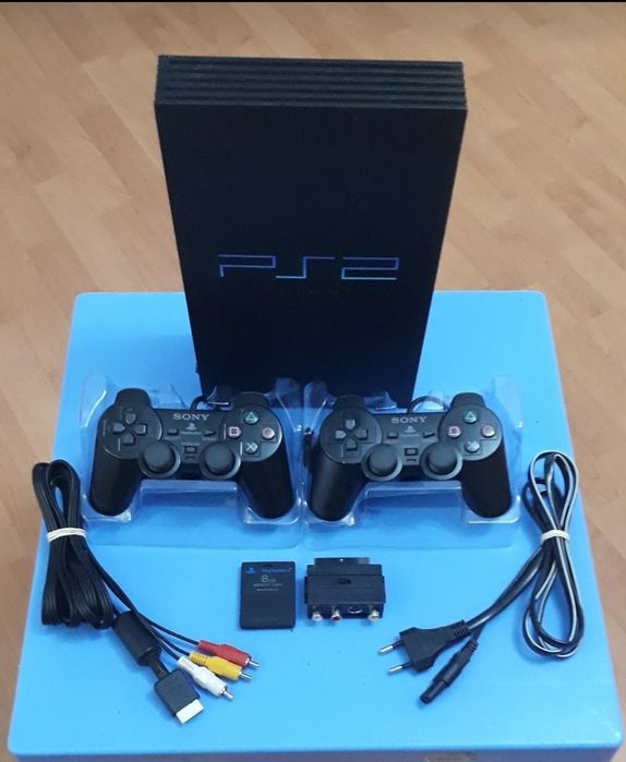Play Station 2+2 Джойстика+5 Игри