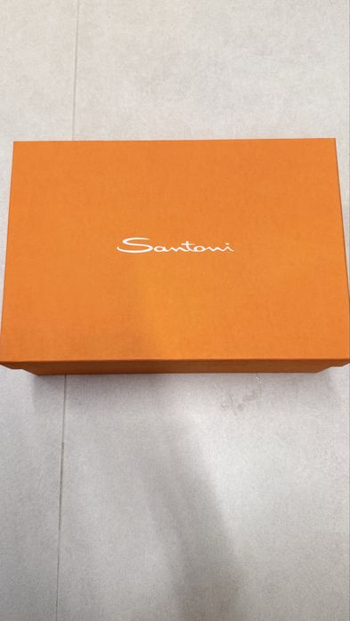 Кожаные кроссовки Santoni италия