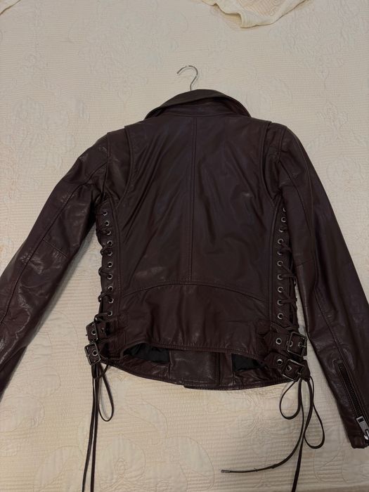 Дамско яке естествена кожа Diesel