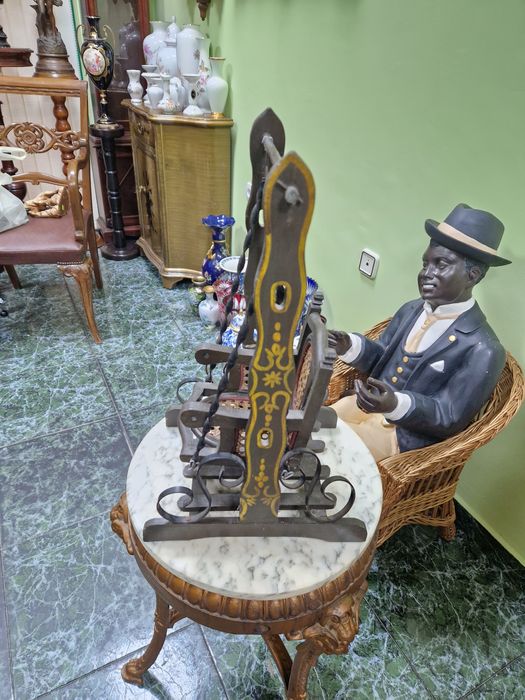 Уникална голяма антикварна люлка за кукли - Оригинал