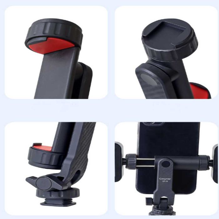 Cimapro CP-10  Универсален държач за телефон с 360° x2 Cold Shoe