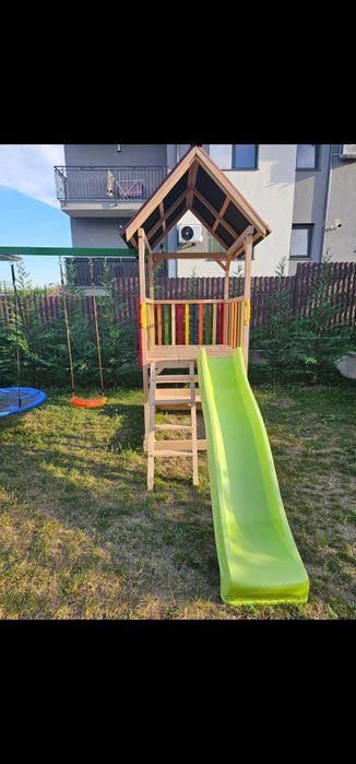 Casuta lemn/ complex joaca