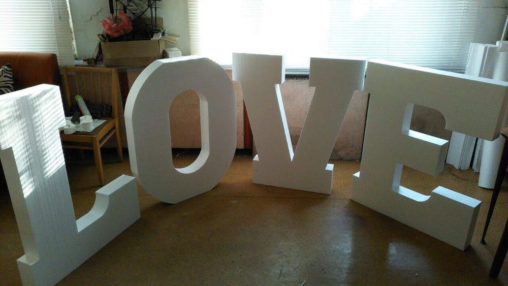 Буквы, Большие буквы, Объемные буквы