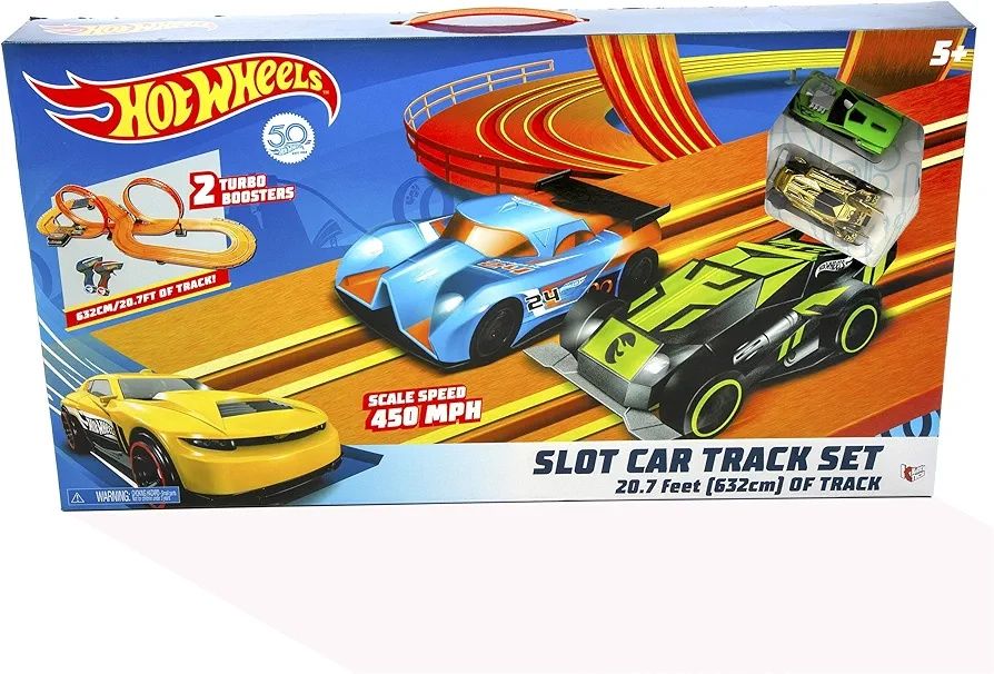 Hot Wheels Писта с количка - Slot Track Set (632 см) – Огромно трасе!