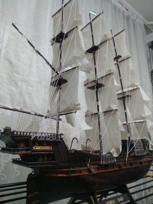 Корабль сувенирный, ручная работа.