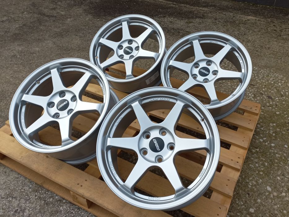 17"Rays T37 Volk Racing Silver 5х114.3 Чисто Нови 7.5ж ет35 Honda Mits