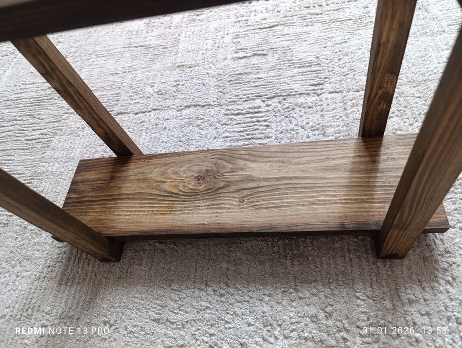 Деревянная полка в стиле лофт