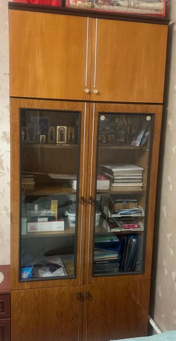 Шкаф книжный палированный