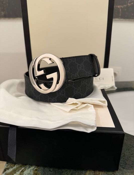 Curea originala Gucci Supreme belt with G buckle noua cu factura