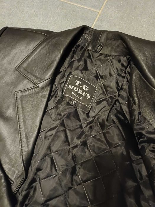 Trenci - palton dama piele de vitel foarte fina, impecabila, NOU