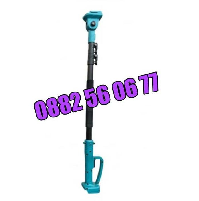 Комплект 4 в 1, Лозарска ножица, верижен трион 15 см, духалка и прът