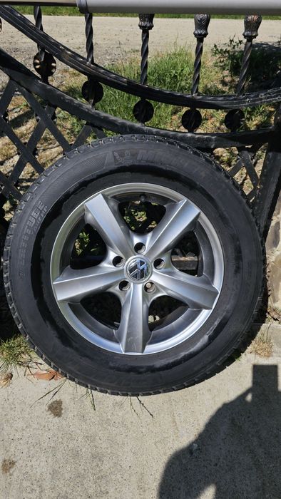 Jante 5x112 cu anvelope Michelin 215/65 R16 M+S – VAG (Audi, VW, Skoda