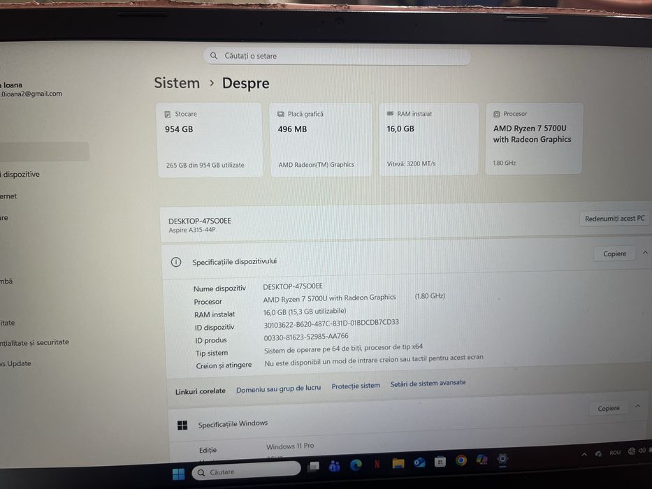 Cand leptop acer aspire 3 15