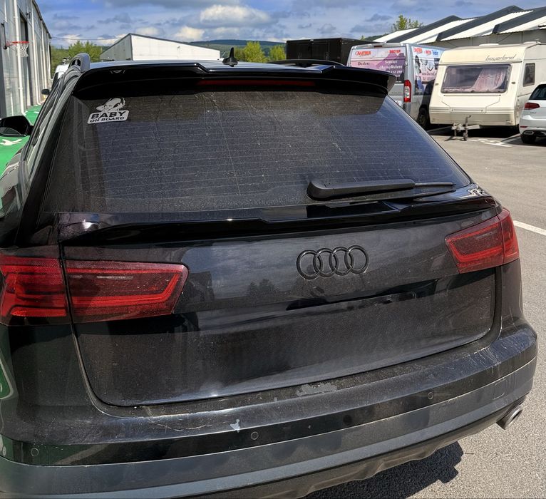 Eleron portbagaj M4 Style compatibil cu Audi A6 C7 Avant (2010-2018) negru lucios