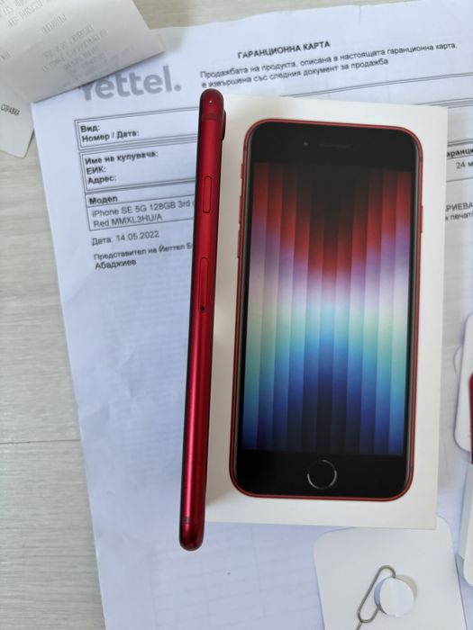 iPhone SE 3 gen 2022г. 5G 128 GB RED + Гаранция