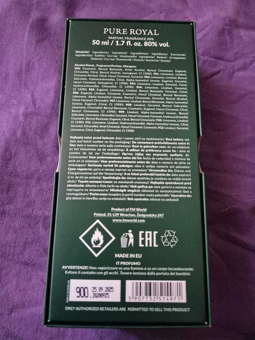 Parfum Pure Royal - Federico Mahora, Unisex, 50ml