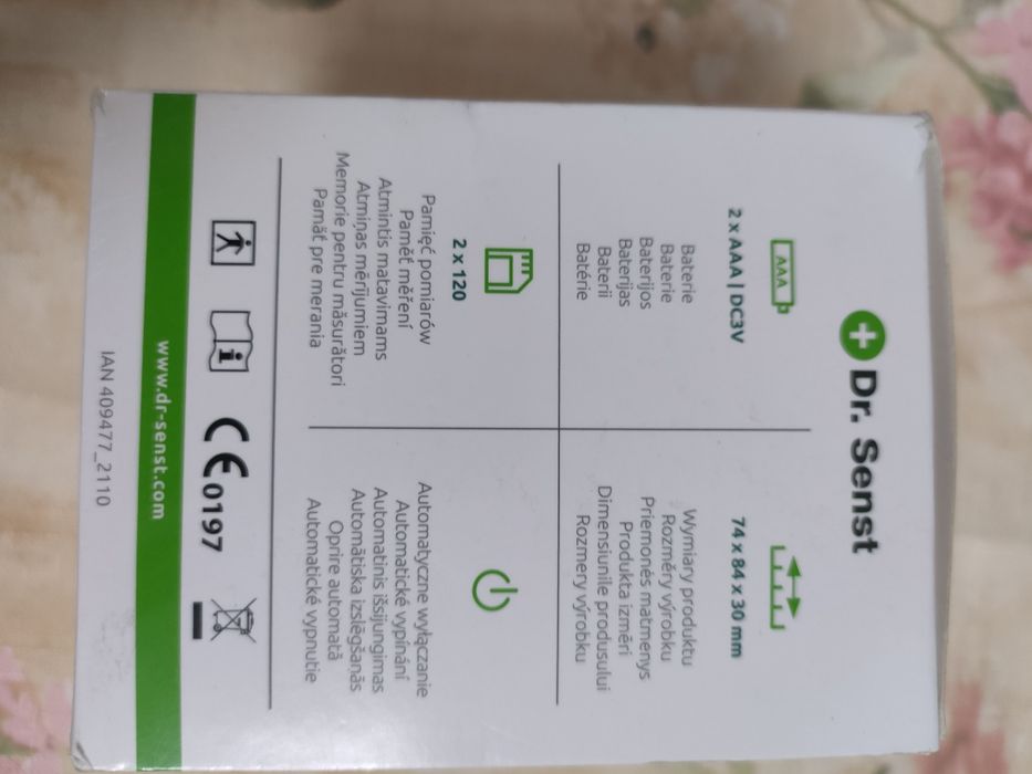 Tensiometru electronicpentru încheietura mâinii dr Sents