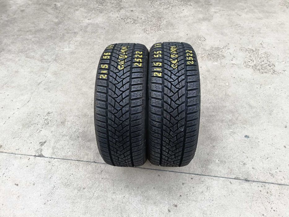 Doua anvelope iarna 215 55 17 dunlop winter sport 5 profil de 8 mm2522