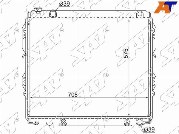 Радиатор Двигателя Toyota Sequoia
