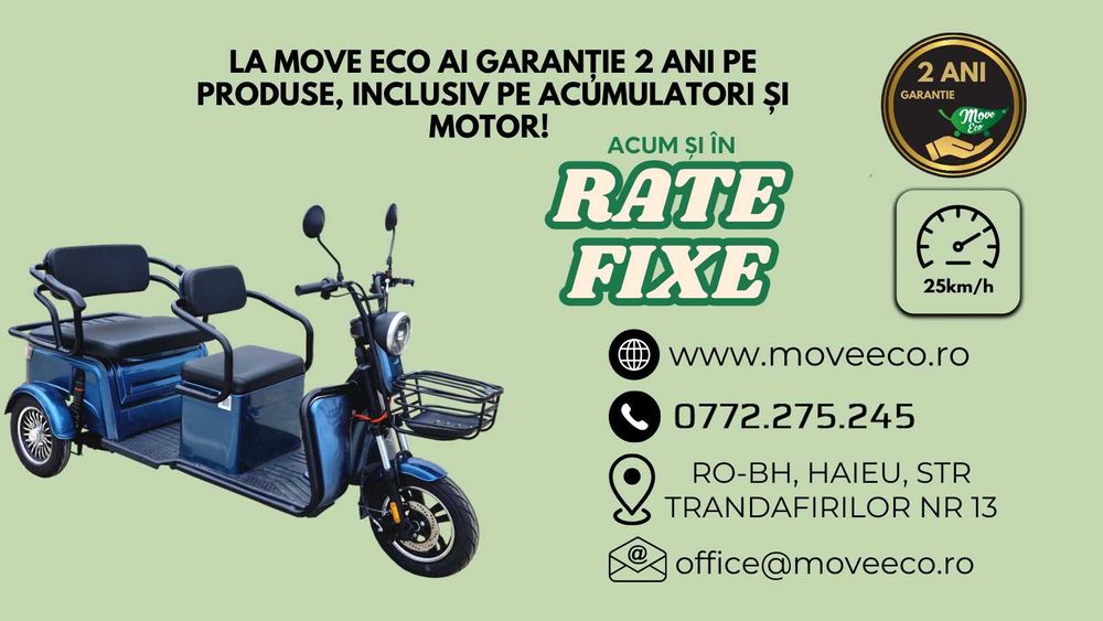 Tricicleta electrica persoane P1-00 OMOLOGAT