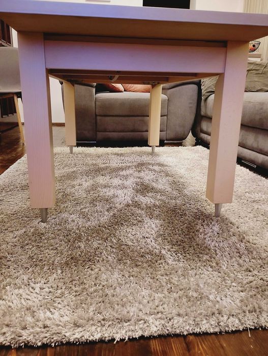 Разтегателна холна маса - дърво, масив, цвят бреза