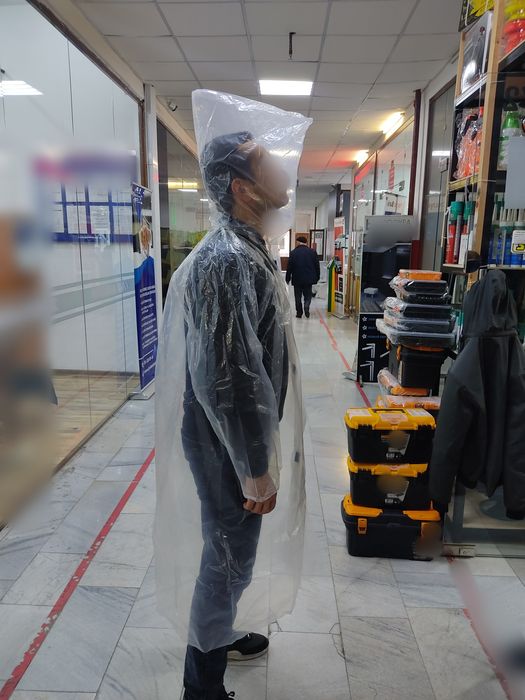 Дождевик длинный многоразовый dajdevik плащ