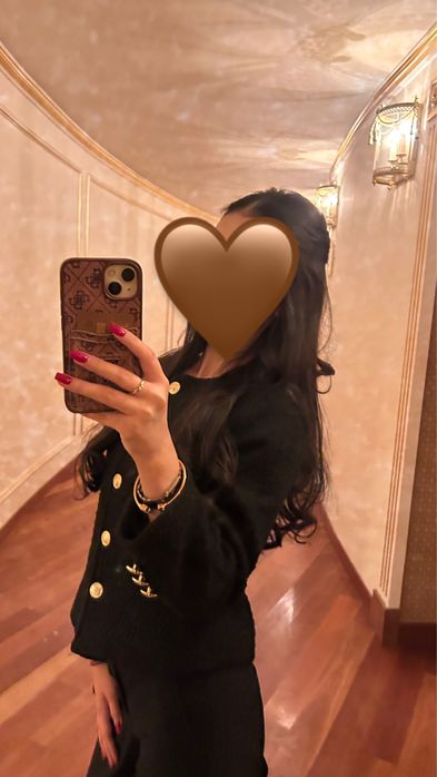 Черный твидовый пиджак