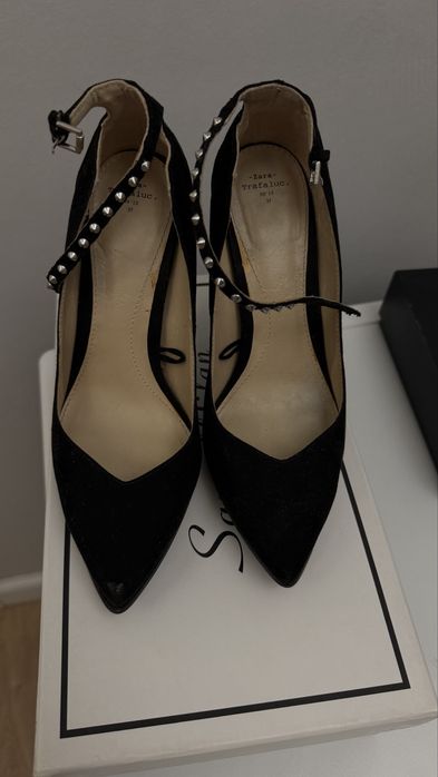 Продам черные туфли Zara на каблуке