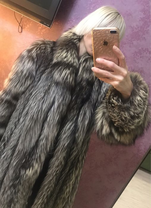 Шуба из чернобурки