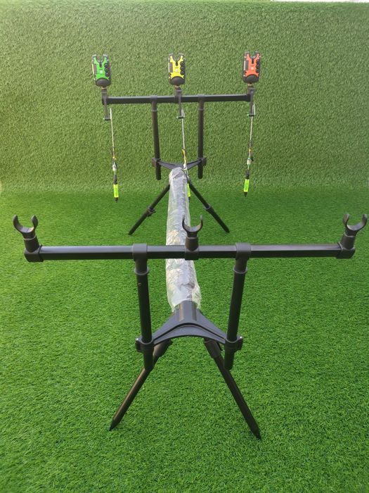 Продавам шаранджийска стойка и сигнализатори анти кражба