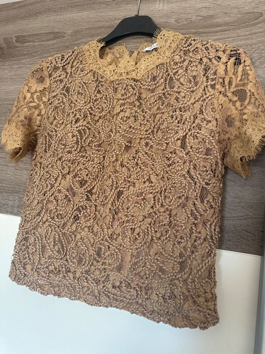 Дантелен топ beige ZARA S